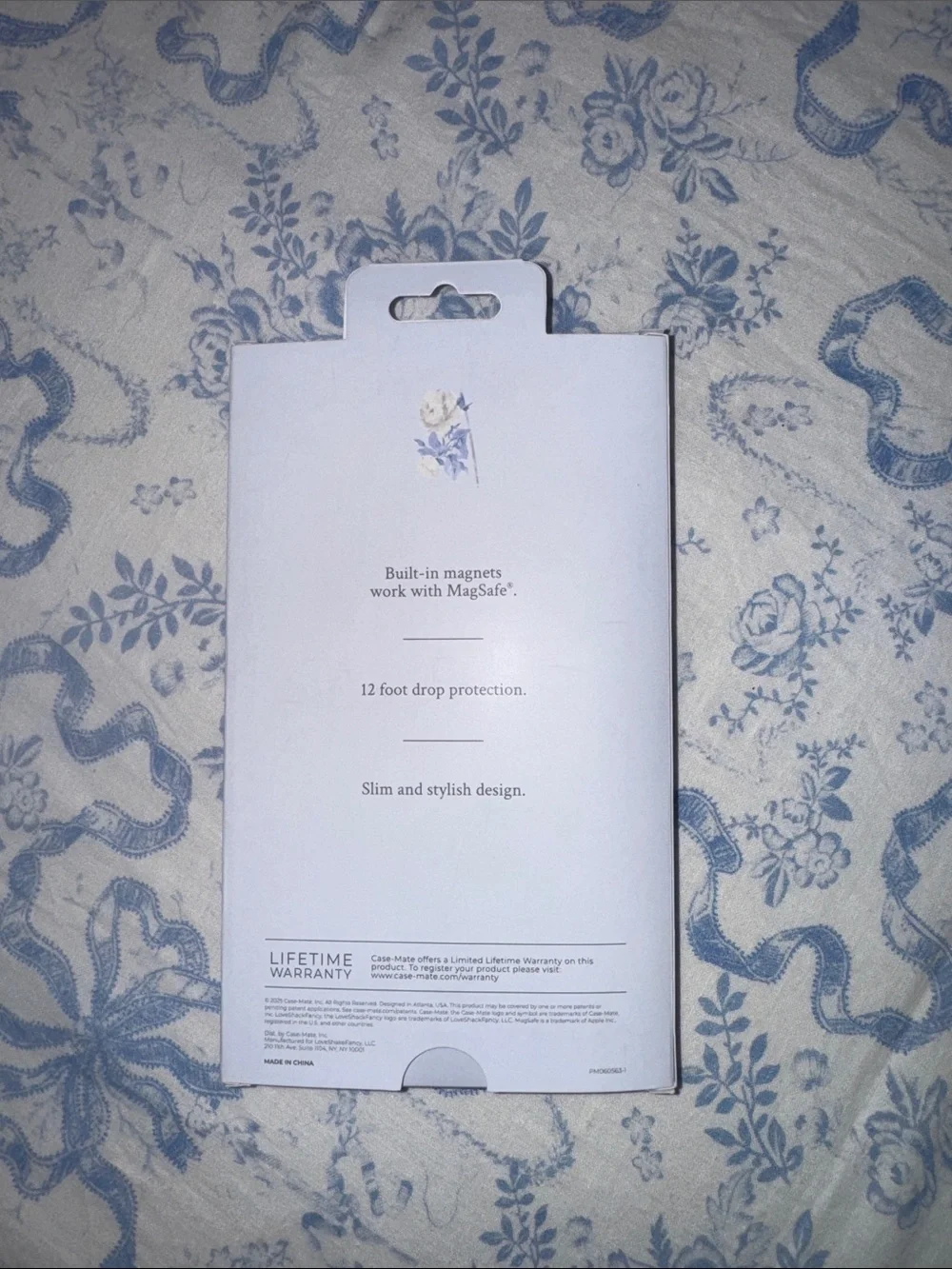 LoveShackFancy Light Blue Floral iPhone Case